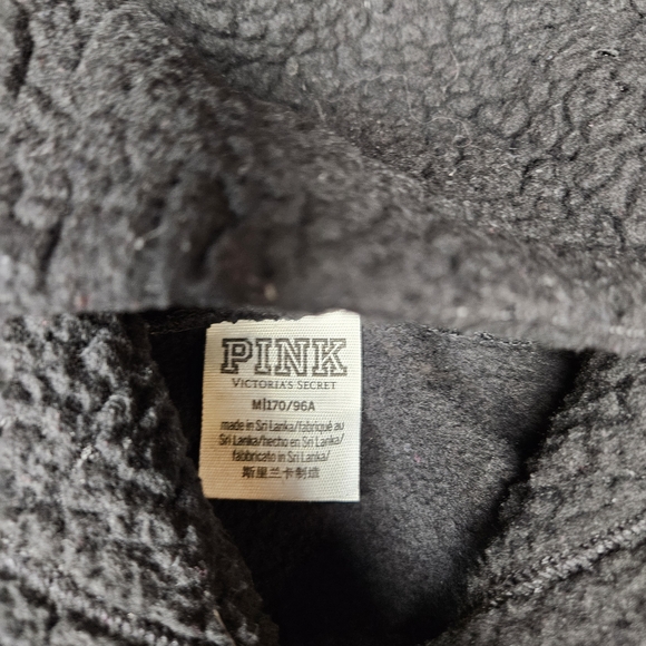 PINK Victoria's Secret Black Hoodie - Picture 2 of 3